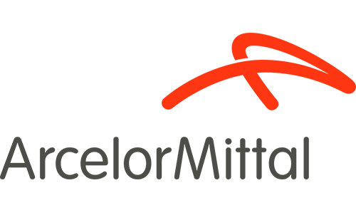 Logo of ArcelorMittal as partner of beSteel
