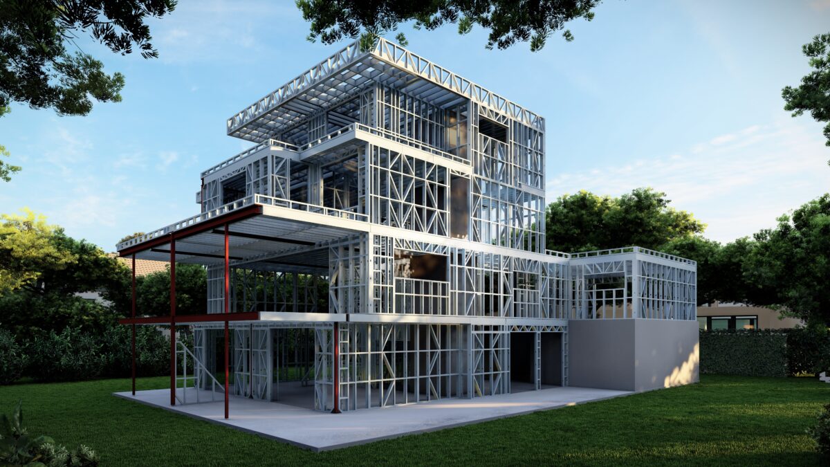 Montagne Project - steelframe with Fabricated product - Render