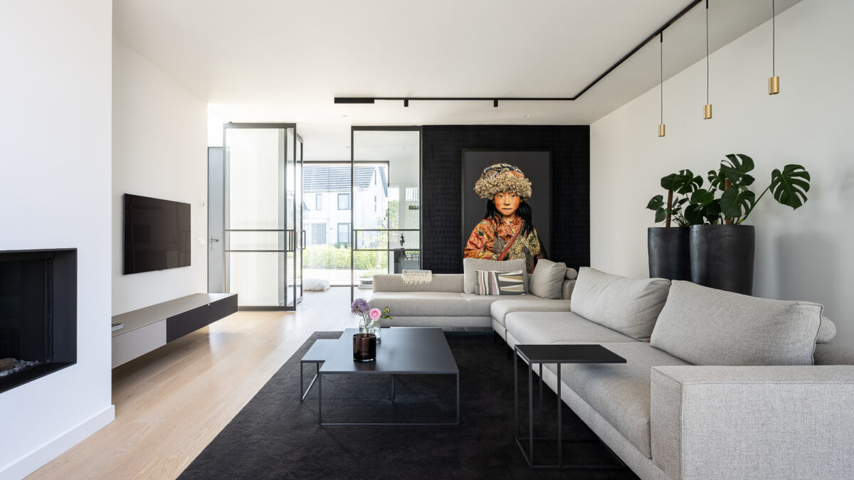 Villa Berkel project in Netherlands - interior living room