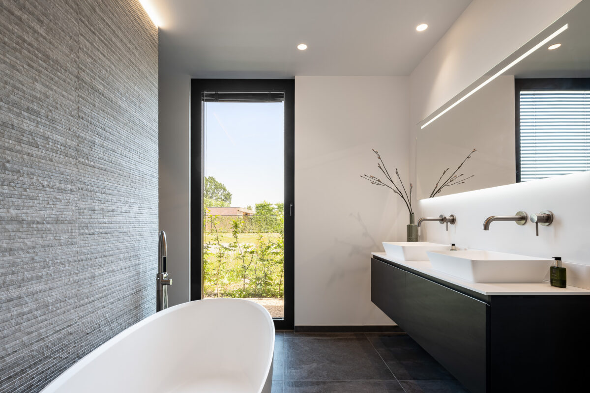 Villa Berkel project in Netherlands - interior bathroom